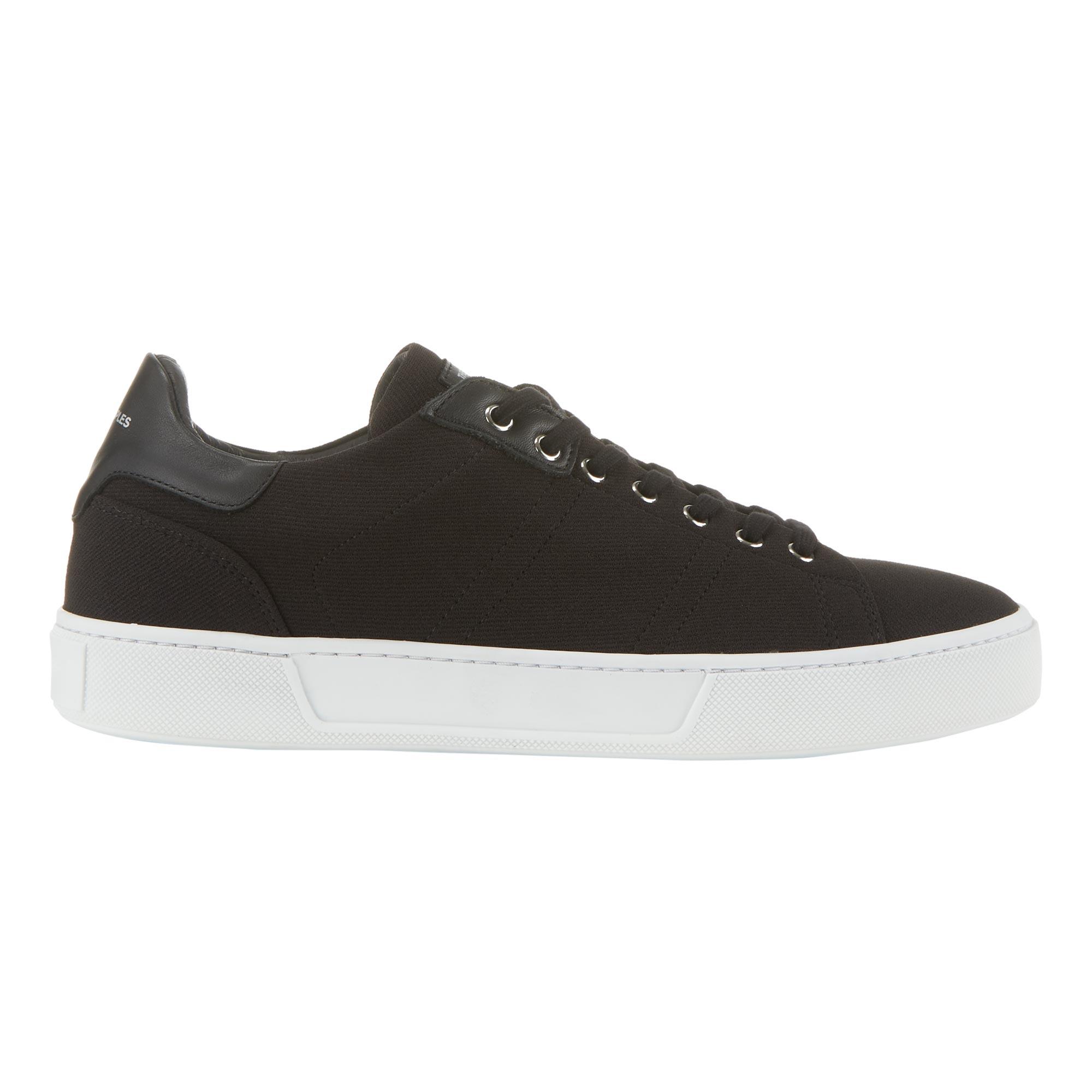 Contrasting Insert Leather Trainers